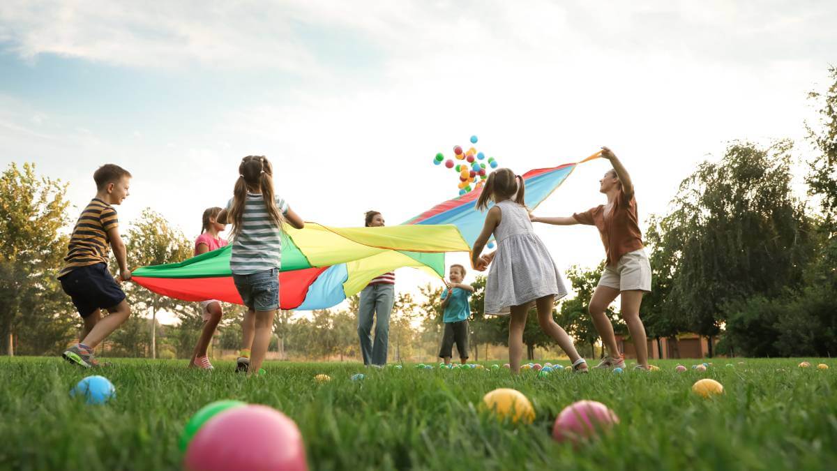 playing outside